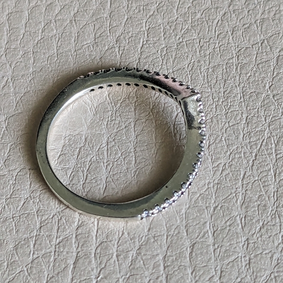 Pandora Sparkling Wishbone Ring - Picture 8 of 8